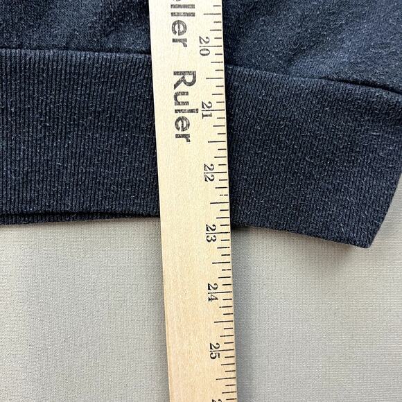 Vintage Cat Sweatshirt Womens Small Black Nature Kitten Eyes Goldfish USA 80s - Picture 11 of 11